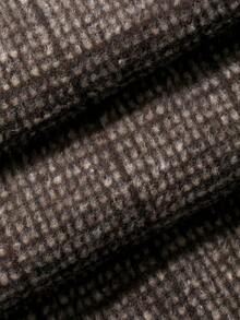 DAZY Autumn/Winter Straight Leg Loose Plaid Wool Fabric Commuter Style Women's Wide Leg Pants - Brown - View 10