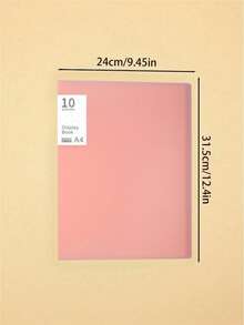 Carpeta de documentos de unicolor multicapa tamaño A4 con páginas interiores transparentes para la gestión de documentos, gran capacidad, organizador, útiles escolares, equipo de estudio esencial para la organización - Multicolor - Ver 12