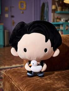 FRIENDS X POKOJA LAND 1pc Co-Branded 3D Plush, Cute Standing Shape, Classic Design, Suitable For All Ages Including Teenagers & Adults, Great For Home D R, Bedroom, Shelf Display, A Lovely Gift For Birthday Or Anniversary - Black - View 2