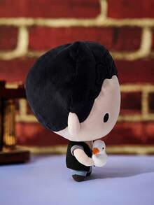 FRIENDS X POKOJA LAND 1pc Co-Branded 3D Plush, Cute Standing Shape, Classic Design, Suitable For All Ages Including Teenagers & Adults, Great For Home D R, Bedroom, Shelf Display, A Lovely Gift For Birthday Or Anniversary - Black - View 6