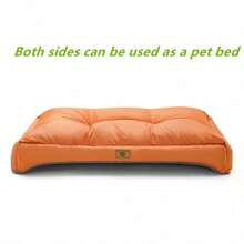 1pc Waterproof Dog Bed, UV Resistant Breathable Oxford Fabric Crate Mat, Non-Slip Removable Washable Cover, All-Season Pet Pad For Small Medium Large Dogs, Scratch Resistant Cute Design - Multicolor - View 5
