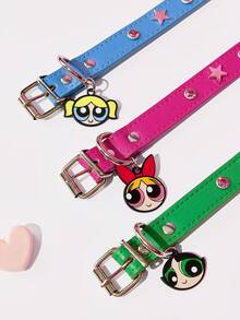 THE POWERPUFF GIRLS X PETSIN Adjustable Cute Pendant Collar For Pets - Multicolor - View 8