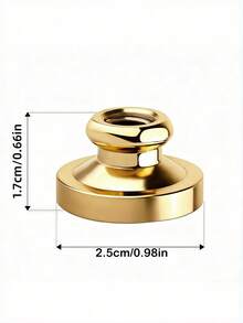 Brass Wax Seal Stamp Head For Weddings – Vintage Removable Copper Sealing Head For Invitations, Envelopes & Gift Packaging - Single Piece - View 3