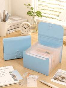 1pc File Storage Box Suitable For Office And Daily Use - Multicolor - View 8