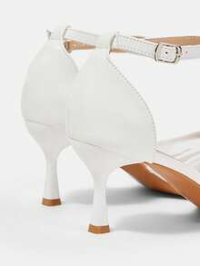 CUCCOO HITCHD Women's Fashion Mesh Embroidery Beads Are Suitable For Wedding Stilettos Fall Shoes - White - View 5