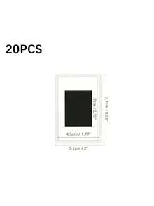 30/20/10 Pack Blank Insert Photo Frame Fridge Magnets, Fits 7 X 4.5cm (2.75 X 1.77 Inch) Pictures, Translucent Acrylic Photo Magnets For Mini Photos, Nice Birthday & Graduation Gifts - Multicolor - View 9