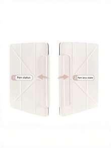 Compatible With Air11 Protective Case 2026 And Air13 Protective Shell With Magnetic Closure And Three-Fold Design. - Beige - View 8