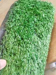 1pc Large Size Artificial Grass Mat, Realistic Natural Turf Texture, Rustic Outdoor Lawn Rug For Patio, Balcony, Garden, Holiday Decor - Premium green/green background - View 9