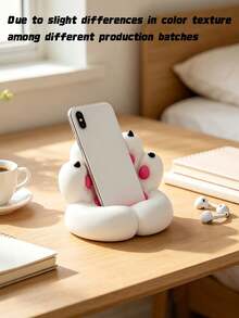1 Pack Cute Cat Paw Phone Holder, Creative Desktop Phone Stand, Non-Slip Bracket For Decoration & Charging, Universal For Multiple Scenes - Cat Paw - View 2