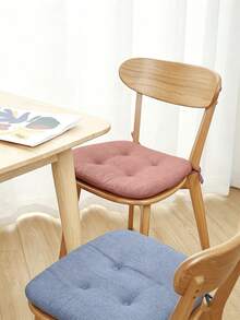 1PC Thickened Cotton Linen Chair Cushion, Universal All-Season Breathable Seat Pad For Dining Chairs, Home Office Comfortable Horseshoe Chair Pad With Non-Slip Bottom - Multicolor - View 5