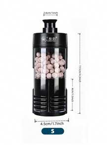 Small Aquarium Bio Sponge Filter Wall Mounted Small Filter Quiet Mini Fish Tank Filter For Breeding Fry Betta Shrimp Tank 2-10 Gallon (Small) - Black - View 7
