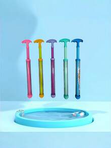 5PCS Multicolor Reusable Dual Hand Operated Prank Water Spray Squirters Durable Plastic Party Favors Birthday Halloween Christmas Outdoor Games Pool Beach Summer Activities Fun Gifts For Friends Family Adults - Multicolor - View 2