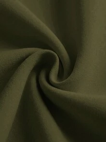 Aveloria Modichic 歐美新時尚百搭優雅極簡通勤風金屬扣飾純色高端無領設計女款西裝外套 - 橄欖綠 - 查看 7
