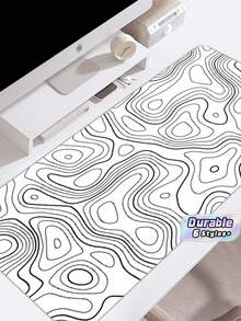 Extra‑Large Mouse Pad, Contour‑Texture Desk Mat, Large‑Size Stain‑Resistant Computer Desk Pad, Mouse Mat - View 1