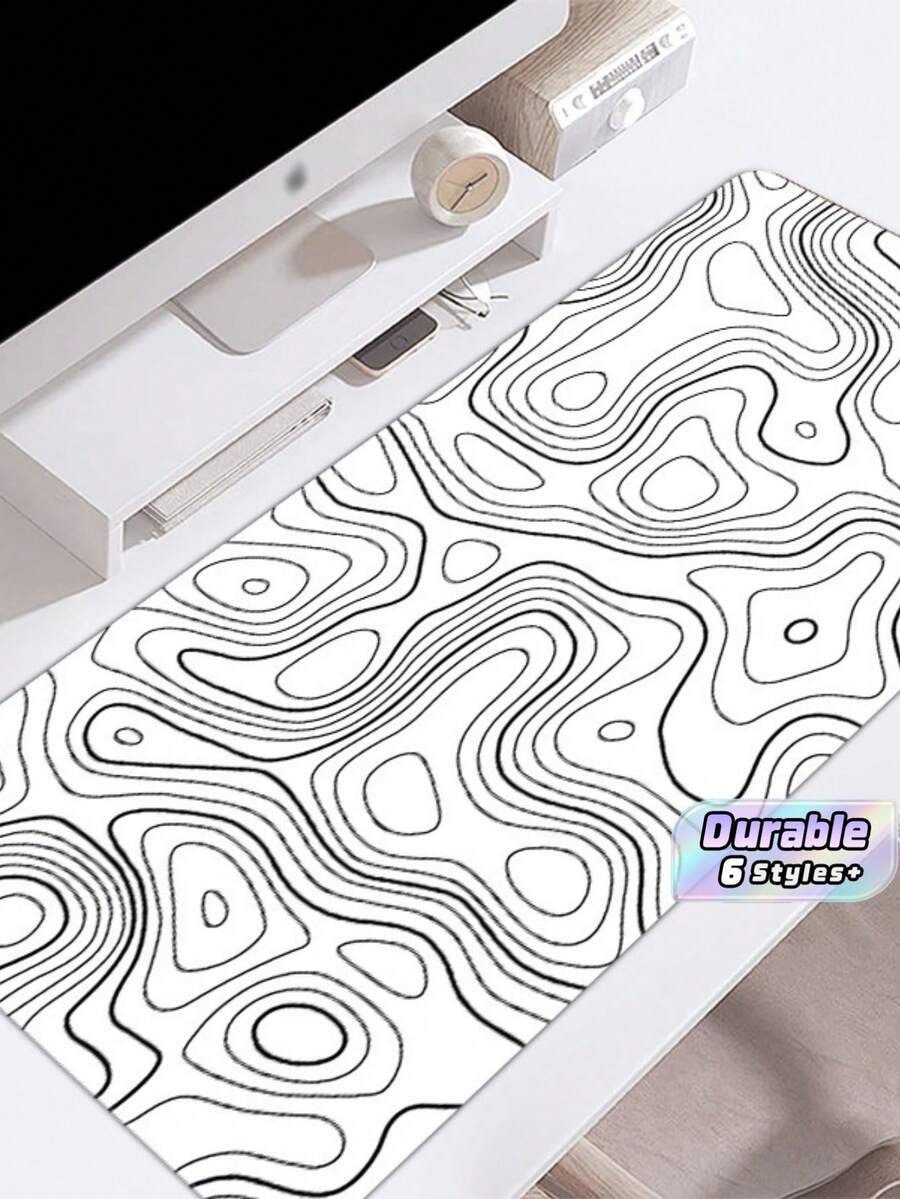 Extra‑Large Mouse Pad, Contour‑Texture Desk Mat, Large‑Size Stain‑Resistant Computer Desk Pad, Mouse Mat - View 1