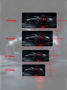 XXL Large Gaming Desk Mat, Japanese Sports Car Print Mouse Pad With Non-Slip Rubber Base Smooth Surface, For PC Laptop Office Game Room, Ideal Gift For Men Boys Car Lovers - View 3