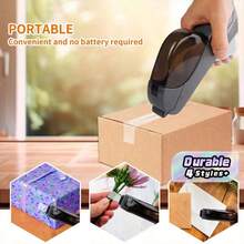 1 cái máy cắt băng keo tự động cầm tay dạng khép kín hoàn toàn, không cần pin, hỗ trợ đóng gói an toàn và hiệu quả - Nhiều màu - Xem 1
