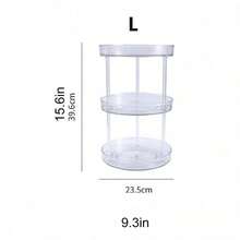 1 Double-Layer 360 ° Rotating Large Capacity Transparent Desktop Cosmetics Storage Rack, Cosmetics Sorting Rack, Cosmetics Storage Rack, Jewelry Sorting Rack, Jewelry Storage Rack, Suitable For Vacation Beaches, Bathrooms, Bedrooms And Other Places - transparent color - View 6