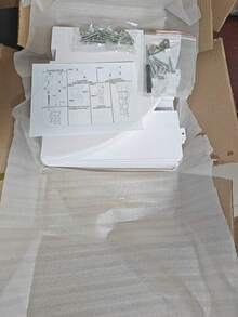 1件裝三角角落收納架 多層木塑懸空層架 壁掛式收納架 加強型開頂白色5層角落置物架 - 加固不封頂白色5層轉角架 - 查看 6