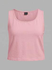 SHEIN EZwear 2件組女款背心與細肩帶背心 - 彩色 - 查看 6
