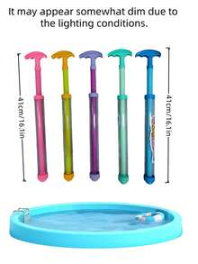 5PCS Multicolor Reusable Dual Hand Operated Prank Water Spray Squirters Durable Plastic Party Favors Birthday Halloween Christmas Outdoor Games Pool Beach Summer Activities Fun Gifts For Friends Family Adults - Multicolor - View 6