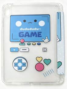 One Blue Bow Game Pattern Tablet Case, Built-In Slot, Reinforced Silicone Corner, Automatic Wake-Up Sleep Function, Suitable For Christmas, Valentine's Day And New Year's Day Gifts. - Multicolor - View 8