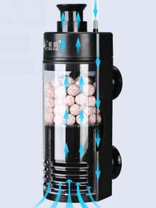 Small Aquarium Bio Sponge Filter Wall Mounted Small Filter Quiet Mini Fish Tank Filter For Breeding Fry Betta Shrimp Tank 2-10 Gallon (Small) - Black - View 6