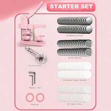 1pc 58mm Badge Making Punch Set, Diy Button Maker, Portable Multi-Function Handmade Tool, Suitable For Fridge Magnets, Keychains, Brooches, Halloween Christmas Diy Crafts And Gifts, No Installation Required - Multicolor - View 15