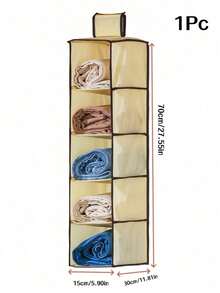 1pc Hanging Wardrobe Storage Box, Multi-Layer Hanging Bag For Bags, Hats, Underwear - Multicolor - View 15