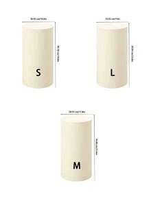Flexible Cylindrical Base Cover, Cylindrical Holder Cover, Suitable For Wedding Or Birthday Parties - Cover Only - Beige - View 9