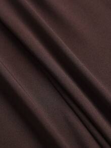 Sweetra Women's 2 Pieces Set Camisole Top And Bow Long Pants, Slimming Elegant Vacation Style - Brown - View 8