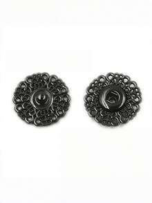 1 Pack 50 Pcs Exquisite Metal Snap Buttons Invisible Coat Fasteners Hidden Buckles For Sweaters Garments Three Colors Available - multicolor - View 6