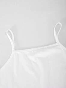 SHEIN 3件組迷彩圖案連帽上衣、細肩帶背心、錐形褲，秋季套裝，Sixth Form 正式街頭風，寬鬆版型，棕色、白色、粉色，郵輪風 - 彩色 - 查看 4