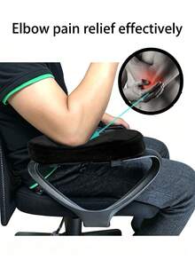 1pc Ergonomic Memory Foam Armrest Pad For Office Chair - Universal Fit Elbow Support Cushion For Pressure Relief, Comfortable Armrest Cover For Desk Chair, Wheelchair - Multicolor - View 6
