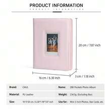 288 Pockets Mini Photo Album Suitable For Fujifilm Instax Mini 12 11 40 70 90 Liplay Link Instant Cameras - one size fits all - View 8