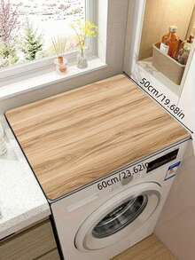 1PC Diatomite Absorbent Non Slip Dustproof Sunproof Waterproof Heat Insulation Wood Grain Washing Machine Top Cover Mat Fridge Microwave Oven Universal Worktop Protector Home Kitchen Must Have - Multicolor - View 7