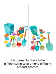 14/16 PCS Kids Beach Toy Set Shovel Water Play Educational Cartoon Summer Outdoor Sand Castle Pool Fun Durable Portable Colorful Learning Adventure Gift - Multicolor - View 9