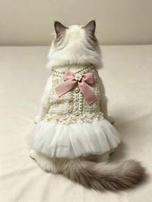 PETSIN 1件优雅宠物蓬蓬裙，可爱狗狗猫咪服装，适合小型犬 - 彩色 - 查看 13
