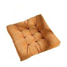 1 Buah Alas Kursi Corduroy Besar 55cm, Bantal Lantai Tatami, Warna Polos, Persegi, Tebal, Berlapis - Bantalan kursi tebal persegi - View 13