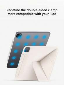 Compatible With Air11 Protective Case 2026 And Air13 Protective Shell With Magnetic Closure And Three-Fold Design. - Beige - View 2