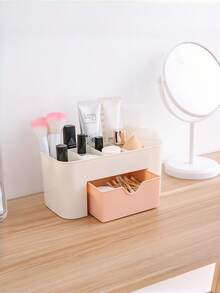 Laci Organizer Makeup, Lemari Penyimpanan Meja, Kotak Kosmetik Multifungsi, Hemat Ruang, Dekorasi Rumah Berwarna-warni untuk Anak Perempuan, Remaja, Kamar Asrama, Meja Rias - View 2
