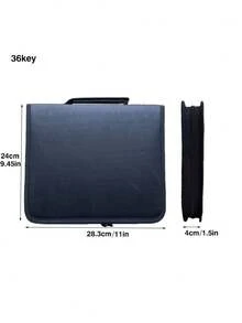1PC Portable Zipper Key Storage Box Waterproof Flame Resistant Key Holder Case Compact Car Key Organizer For Travel Home Office Car Keys Fire Resistant Pouch Gift - Single Piece - View 4