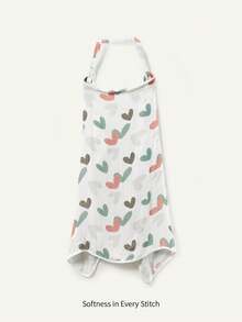 1 Piece, Cute Print Is Comfortable And Soft, Baby Feeding Out To Cover Breastfeeding Use, Breastfeeding Towel - Multicolor - View 9