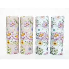 Spring Floral Round Car Tissue Box, Cylindrical Tissue Canister Fits Vehicle Cup Holder, Portable Travel Facial Tissue Storage Container For Car Office Bathroom Kitchen Wedding Birthday Holiday Party Home Decor - Multicolor - View 9