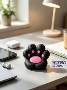 1 Pack Cute Cat Paw Phone Holder, Creative Desktop Phone Stand, Non-Slip Bracket For Decoration & Charging, Universal For Multiple Scenes - Cat Paw - View 1