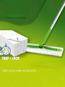 30/60/100Pcs Electrostatic Dust Cloth Dry Wet Mop Pads Disposable Quick Clean Refill For Home Office Floor Cleaning Supplies For Adults - default - View 7