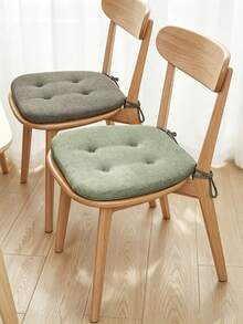 1PC Thickened Cotton Linen Chair Cushion, Universal All-Season Breathable Seat Pad For Dining Chairs, Home Office Comfortable Horseshoe Chair Pad With Non-Slip Bottom - Multicolor - View 7
