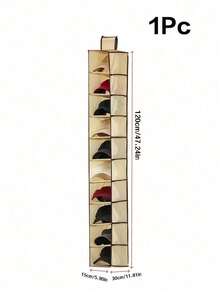 1pc Hanging Wardrobe Storage Box, Multi-Layer Hanging Bag For Bags, Hats, Underwear - Multicolor - View 14