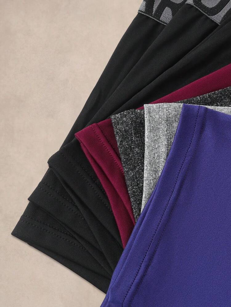 EverLounge Celana Dalam Boxer Kasual Pria dengan Ikat Pinggang Berhuruf - MultiWarna - View 8