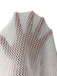 Tideelle Casual Versatile White Knit Cardigan - White - View 8